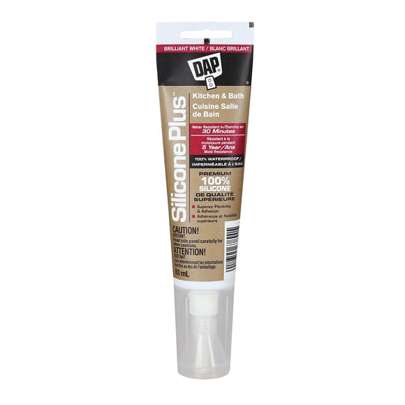 DAP Silicone Plus Kitchen & Bath Clear, 83ml, Clear