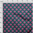 thumbnail image 2 of oneOone Cotton Poplin Fabric Floral Block Printed Craft Fabric BTY 56 Inch Wide, 2 of 4