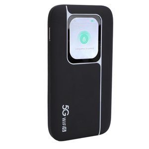 5G WiFi Mobile Hotspot, 7100mAh Capacity Battery High Performance Low Latency Portable WiFi Device Stable Connection with LED Lights for Laptops