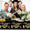 thumbnail image 4 of pdqouc 2025 New Graduation Season Theme Tablecloth Disposable PE Plastic Tablecloth for Graduation Party Decorations, eakproof & Sturdy, Graduatio Decorations 54x108inches, 4 of 6