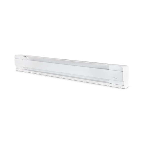 Stelpro Brava Electric Baseboard Heater 1000W, Silent Operation, Rounded Corner One-Piece Steel Cabinet, 240V Hardwired (B1002W) - White