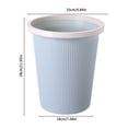 thumbnail image 3 of RXIRUCGD Garbage Can Trash Can Pressure Circle Trash Can Garbage Can Wastebaskets For Bathroom Bedroom Office Kitchen Small Space Living Trash Bin Garbage Bin, 3 of 8