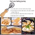thumbnail image 4 of LAICAIW Ravioli Cutter Stamps with Roller Wheel Round Mold with Wooden Handle and Fluted Edge Pasta Press Pasta Cutter for Home and Kitchen Use- 1.3" Diameter, 4 of 7