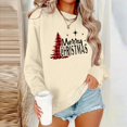 thumbnail image 2 of Pisexur Sweat-Shirt de Noël Décontracté à Manches Longues Col Rond pour Femmes, Chandail Ample et Confortable, Imprimé Mode Festival Automne, 2 of 4