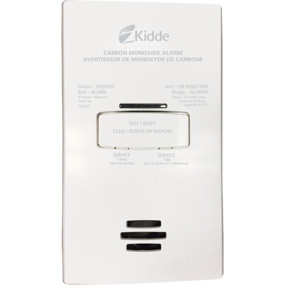 Kidde Carbon Monoxide alarm, plug-in to 120V outlet with Battery backup