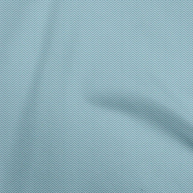 oneOone Polyester Spandex Teal Blue Fabric Chevron Fabric For Sewing Printed Craft Fabric By The Yard 56 Inch Wide