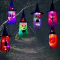 thumbnail image 4 of Hanging Light Ghost Shaped LED Ghost Lamp Battery-Powered Colorful Ghost Light for  Party Bar Outdoor Garden Decor, 4 of 7