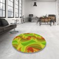 thumbnail image 4 of Ahgly Tapis Rectangulaire Lavable en Machine Intérieur Transitionnel Vert Pistache, 2 Pieds x 5 Pieds, 4 of 7