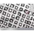 thumbnail image 2 of Soimoi White Rayon Fabric Square Geometric Printed Craft Fabric by the Yard 42 Inch Wide, 2 of 3