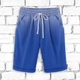 thumbnail image 2 of Plebaso Men's Stylish Shorts Gradient Color Summer Beach Shorts Drawstring Casual Knee Length Shorts, 2 of 3