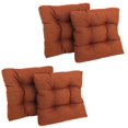 thumbnail image 1 of 19-inch Squared Spun Polyester Tufted Dining Chair Cushion (Set of Four), 1 of 2