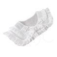 thumbnail image 3 of Ladies Detachable Blouse Collar Chiffon Fake Collar Suitable for , Uniforms, White, 3 of 8