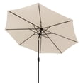 thumbnail image 1 of Costway Parasol de Marché Extérieur Robuste avec Mécanisme d'Inclinaison, Manivelle, 8 Nervures Robustes, Beige, 1 of 9