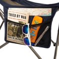 thumbnail image 4 of Kamp Rite Chaise de Camping Pliante avec Porte-Gobelets, Repose-Pieds et Sac, Marine/tan, 4 of 5