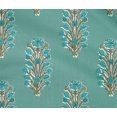 thumbnail image 4 of oneOone Cotton Flex Fabric Leaves & Floral Block Printed Fabric 1 Yard 40 Inch Wide, 4 of 4