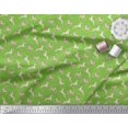 thumbnail image 3 of Soimoi Modal Satin Fabric Leaves & Reindeer Animal Fabric Prints By Yard 42 Inch Wide, 3 of 3