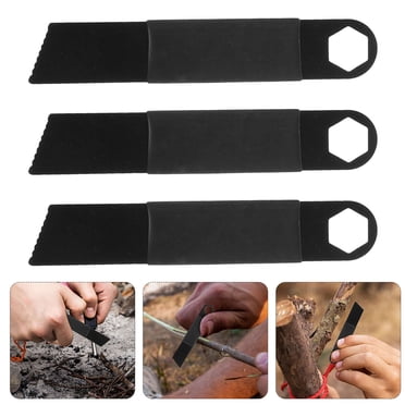 HONMEET 25 Pcs Allume-Feu pour Survie Noir Briquet d'Urgence contre l'Incendie pour Campeurs