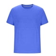 thumbnail image 2 of Plebaso Men's Short Sleeve Crew Neck T-Shirts Casual Solid Color Tshirts Breathable Mens Summer Basic Tees, 2 of 5