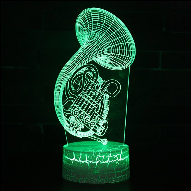 EGNMCR Night Lights Musical Instrument Night Light LED Colorful 16-Color Remote Control Desk Lamp Night light