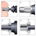 thumbnail image 2 of Yeacher 100PCS Rivet Nut Set M3/4/5/6/8/10/12 Zinc Plated Stainless Steel Flat Head Metric Rivet Nut Kit, 2 of 8