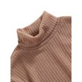 thumbnail image 4 of Kmbangi Robe Tricotée pour Enfants, Jupe à Col Haut avec Ceinture, 4 of 6