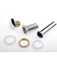 thumbnail image 2 of DROP Bath and Kitchen DR091044 Chrome Pop-Up Bathroom Sink Drain with Overflow, 2 of 4