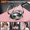 thumbnail image 5 of KOMI for Google Pixel 8 Case, Slim Fit Case for Pixel 8 with Ring Holder Kickstand [Military Grade Drop Tested] [TPU+PC] Dual Layer Shockproof Protective Phone Case for Google Pixel 8, Pink, 5 of 5