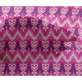 thumbnail image 4 of oneOone Viscose Chiffon Fabric Chevron & Swirl Ikat Print Fabric BTY 42 Inch Wide, 4 of 4