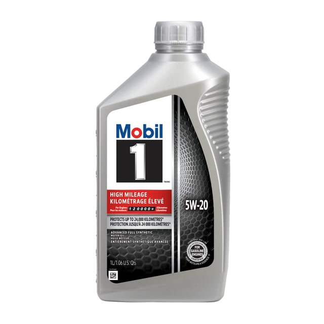 Mobil 1™ High Mileage Full Synthetic Engine Oil 5W-20