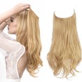 thumbnail image 5 of 1pcs Extensions de Cheveux Longs Bouclés Ondulés, Perruque Réglable Extension de Cheveux Longs Ondulés Perruque Synthétique Mise à Niveau dans les Postiches Extensions de Cheveux Invisibles Fil Noir, 5 of 5