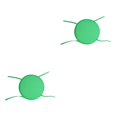 thumbnail image 2 of relayinert 1/2/3/5 Confort et Durabilité des Chaises Coussin Rond Doux et Confortable Vert 2 Pcs, 2 of 6
