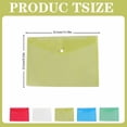 thumbnail image 2 of Blue Translucent Poly Envelope 1 Pcs Document Envelopes with Snap Button Quality Clear Document Folder for A4 Size, Document Folder with Snap Closure, Project File Document Wallet, Office Folder, 2 of 7