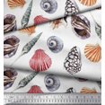 thumbnail image 3 of Soimoi Crepe Silk Fabric Colorful Shells Ocean Fabric Prints By Yard 42 Inch Wide, 3 of 3