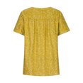 thumbnail image 5 of Pompotops Women Plus Size Short Sleeves V-Neck Print Blouse Pullover Tops Shirt, 5 of 5