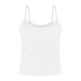 thumbnail image 4 of Women Spaghetti Strap Neck Ribbed Tank Tops Slim Fitted Camisole Basic Sleeveless Layering Shirts, 4 of 6