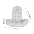 thumbnail image 3 of LSLJS Coussin de Panier Coussin Épaissi et Agrandi Balançoires Coussin de Sofa Simple Coussin de Chaise Suspendue Domestique Coussin en Tissu pour Chaise Berceaux Intérieur et Extérieur Coussin de Chaise, 3 of 7