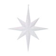 thumbnail image 1 of Vickerman M167511 15.75 Po. Ornement Étoile Pailletée Blanche Bethlehem, 1 of 2