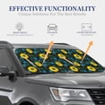thumbnail image 4 of Vsdgher Sunflowers And Blue Flower Print Car Windshield Sun Shade, Reflective Sunshade Window Sunshade Sun Visor Protector Fit for Cars,Trucks,SUVs-Small, 4 of 6