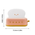 thumbnail image 3 of Vaidha Toaster Night Gift Festive Lamp Bedroom Bedside With Sleep Timer Lamp, 3 of 5