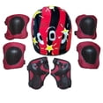 thumbnail image 1 of Ensemble de 7 Pcs pour Tout-Petits Filles Garçons, Casque de Protection Genouillères Coudières Protège-Poignets pour Cyclisme Patin Vélo, 1 of 6