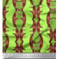 thumbnail image 1 of Soimoi Silk Fabric Stripe & Ogee Damask Decor Fabric Printed Yard 42 Inch Wide, 1 of 3