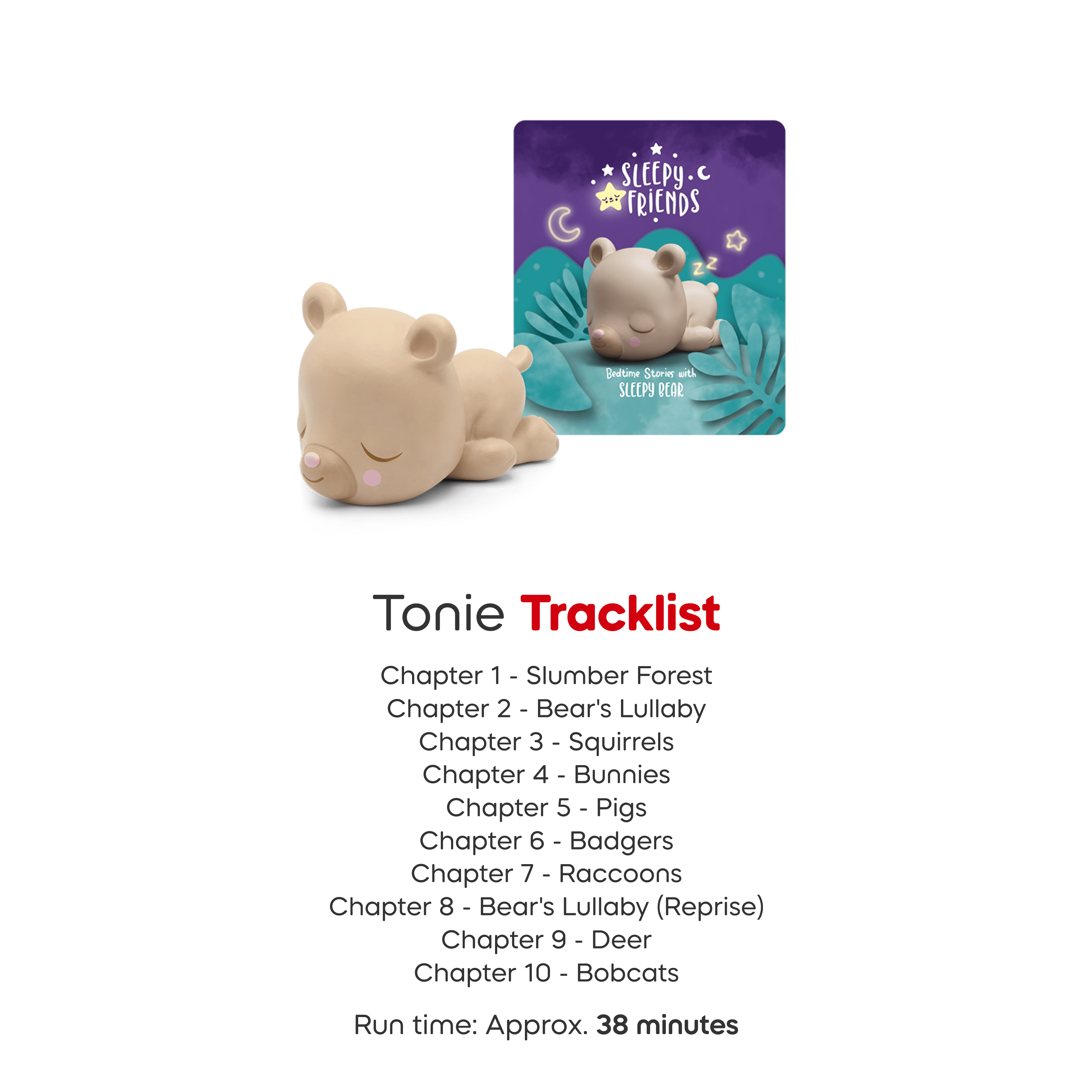 Tonies Figurine Audio - Sleepy Friends: Bedtime Stories with Sleepy Bear (Anglais)