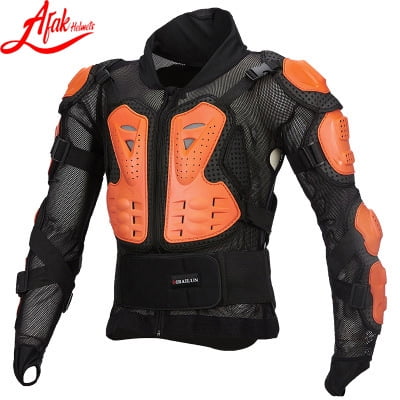 AFAK Spring Summer Motorcycle Armor Vest, Breathable Knight Riding Chest Protector, Anti-Fall Off-Road Motocross Racing Protective Gear for Men Women