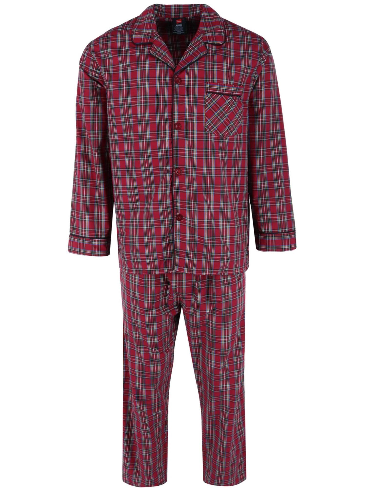 Hanes  Broadcloth Long Sleeve Pajama Set (Men's Big & Tall)
