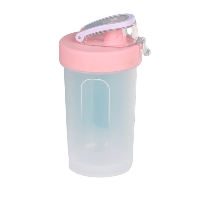 Ohufall 300ML Handheld Sports Water Tumbler - Protein Powder Shaker Cup With Scale & Stirrer