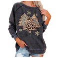 thumbnail image 2 of EGNMCR Noël Sweatshirt Mode Women Print Manches Longues Confortable Respirant Col Rond Sweatshirt, 2 of 5