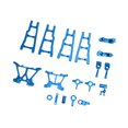 thumbnail image 1 of RC Car Upgrade Parts Kit, High Strength Aluminum Alloy RC Front Steering Assembly with Gasket for Maintenance Blue, 1 of 8