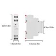 thumbnail image 4 of VONKY ABS Intermediate Relay 35mm Indicator Light Antiflaming Portable Detachable Professional Replacement Office Relays AD110V 1Set, 4 of 6
