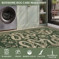 thumbnail image 2 of Garvee 8'x10' Modern Snake Printed Area Rug Washable Living Room Rug, Forest Low Pile Stain Resistant Rug Non Slip Carpet for Bedroom Dining Room, Green, 2 of 6
