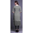 thumbnail image 4 of Bimba Kurtis Droits à Panneaux pour Femmes Robe Kurti Longue Haut Indien Imprimé, 4 of 5